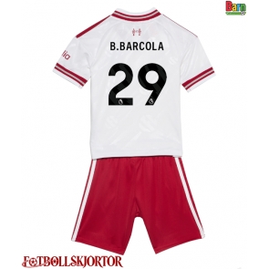 Liverpool Bradley Barcola #29 Borta Kläder Barn 2026-27 Kortärmad (+ Korta byxor)